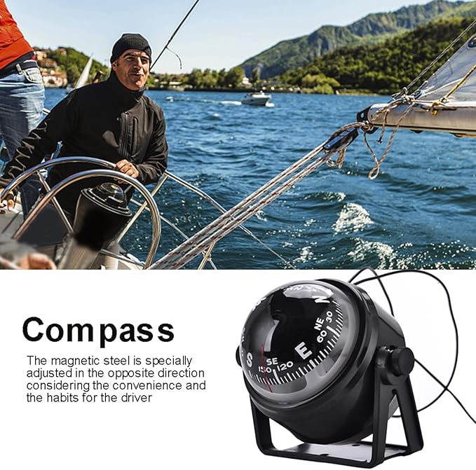 Car Compass Marine Dash Mount, LED Boat Compasses - Image 6