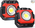 Samyoung 2-Pack 2400LM Magnetic Rechargeable Work Light, Dual-Sided LED Work by Samyoung