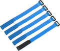 MECCANIXITY 5Pcs Reusable Battery Tie Down Straps, 0.8x12" Blue Nylon by MECCANIXITY