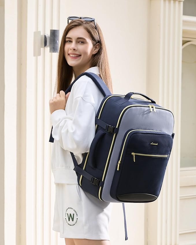 LOVEVOOK 50L Travel Backpack for Women & Men, Airline Approved Carry On Luggage - Image 2