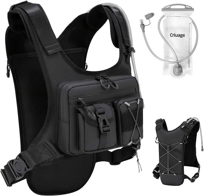 Criuage USA Original Patent Running Hydration Vest Backpack, Lightweight Chest by CriuageDirect