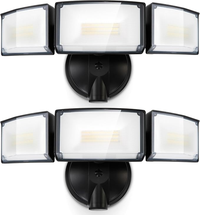 LUTEC 75W 8000 Lumen Floods Light Outdoor, Switch Controlled LED Security Lights by LUTEC