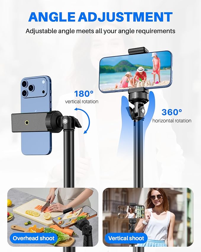 67" Phone Tripod, MIIASI Extendable Tripod - Image 4