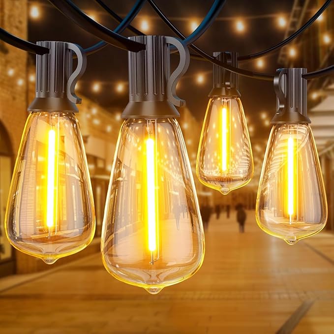 GPATIO Outdoor String Lights, 25FT Shatterproof Patio Lights, IP65 Waterproof by AddforPatioMakeover