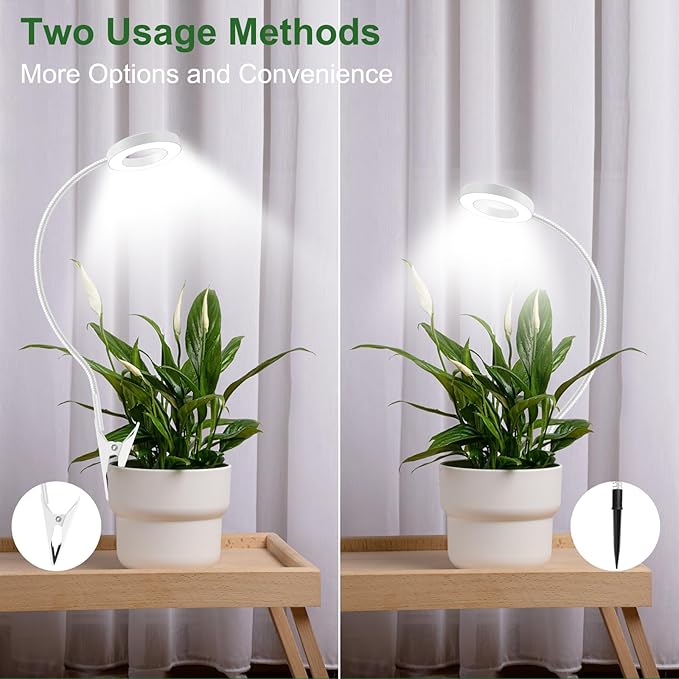 Wolezek 2 in 1 Grow Lights for Indoor Plants, 3 Colors Plant Lights for Indoor - Image 2