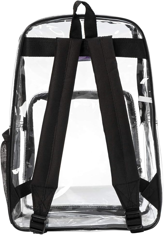 K-Cliffs Large Transparent Backpack Clear Heavy Duty School Bag Durable Student - Image 3
