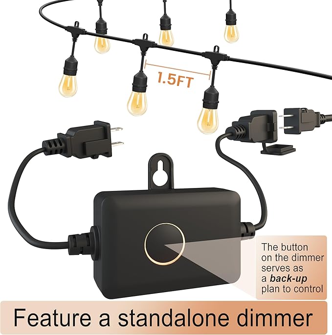 SUFEIMAS LED-Outdoor-String-Lights-Patio-Light-Outside 100FT Waterproof String - Image 2