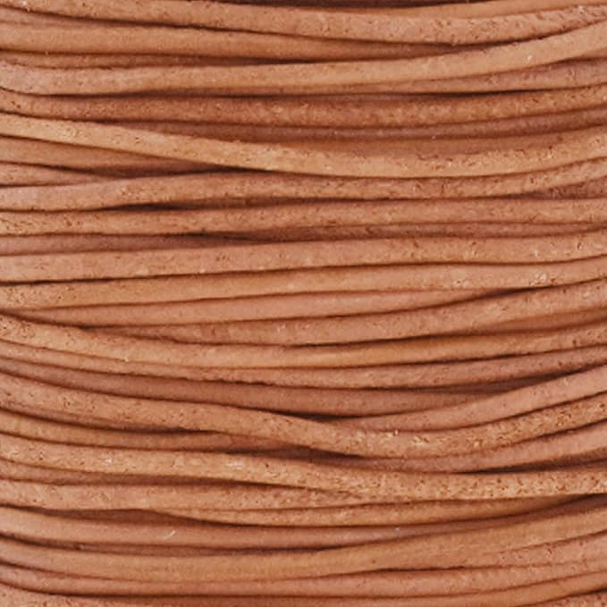 Mandala Crafts Round Genuine Rust Leather Cord - Image 3