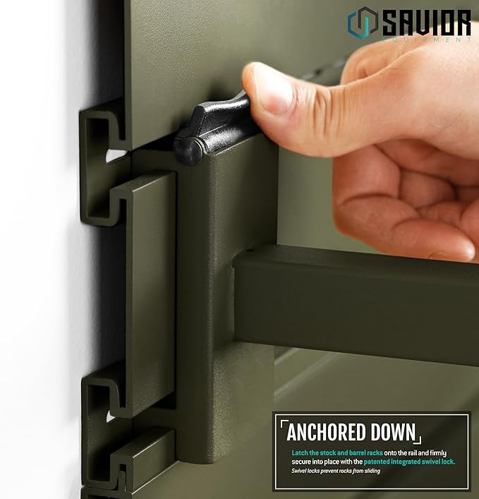 Savior Equipment Wall Rack System Tactical Universal Pistol Holster Holder - Image 4