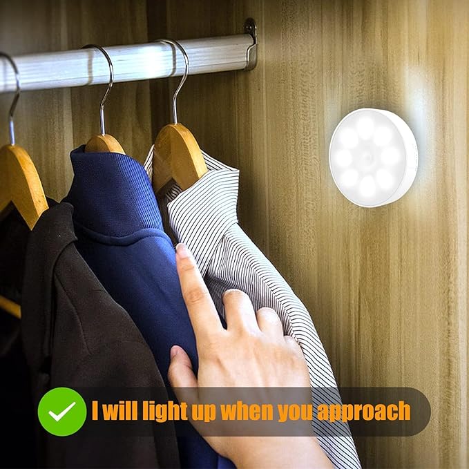 Upgraded Motion Sensor Light, 8 LEDs, 3 Pack Rechargeable, 120 Detection - Image 7