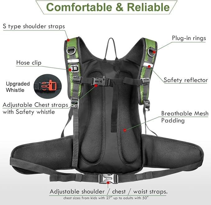 Mothybot Hydration Pack, Insulated Hydration Backpack - Image 4