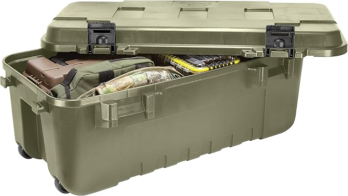 Plano Storage Trunk with Wheels, Lockable Storage Box, Rolling Airline Approved - Image 2