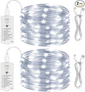 HXWEIYE Rechargeable Fairy Lights Battery Operated, DIY Timer & 8 Modes by LightUpYourHomewHXWEIYE