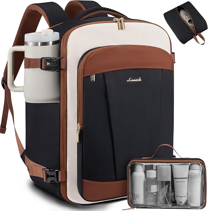 LOVEVOOK 50L Travel Backpack for Women & Men, Airline Approved Carry On Backpack by LOVEVOOK