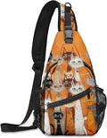 FyLybois Cat Sling Bag for Women Lightweight Crossbody Backpack Casual Daypack by FyLybois