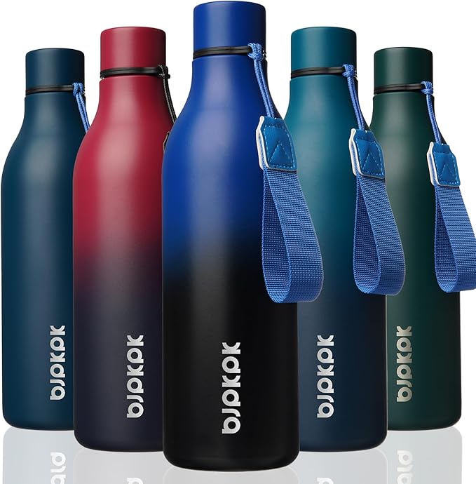 BJPKPK Insulated Water Bottles, 25 oz Stainless Steel Metal Water Bottle by BJPKPK