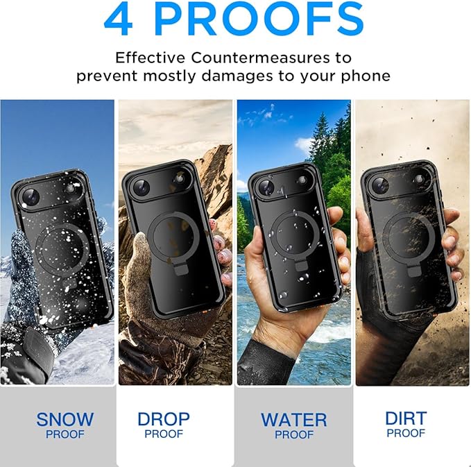 AICase Magnetic for iPhone Air Case Waterproof Magsafe Shockproof Protective - Image 3