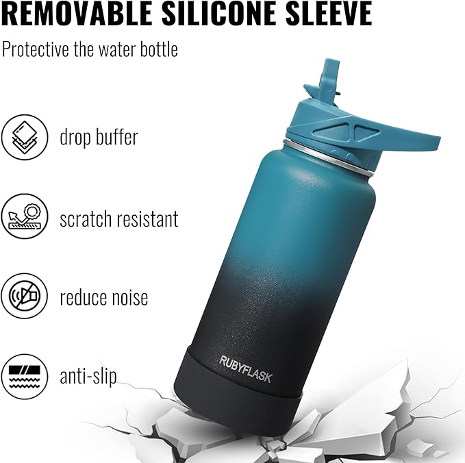 RUBYFLASK 64oz Insulated Water Bottle - Image 5