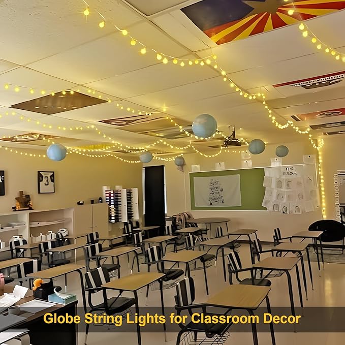 100ft Globe String Lights Indoor Outdoor Waterproof, 200 LED Christmas fairy - Image 5