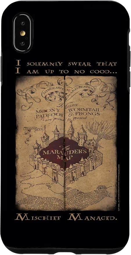 iPhone XS Max Harry Potter Marauder's Map Words Case by HarryPotter