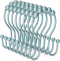 Bathway Shower Curtain Hooks, Shower Curtain Rings Rust Proof Double Hook by Bathway