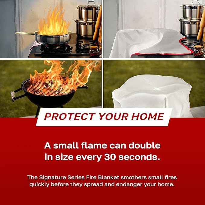 Signature Series Fire Blanket, Flame Suppression Fiberglass Blanket - Image 4