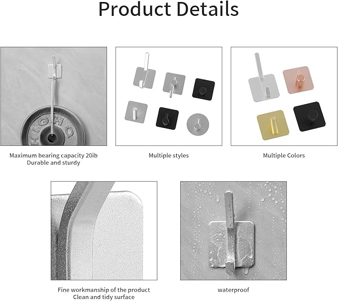 Paoli Heavy Duty Self Adhesive Hooks - Image 4