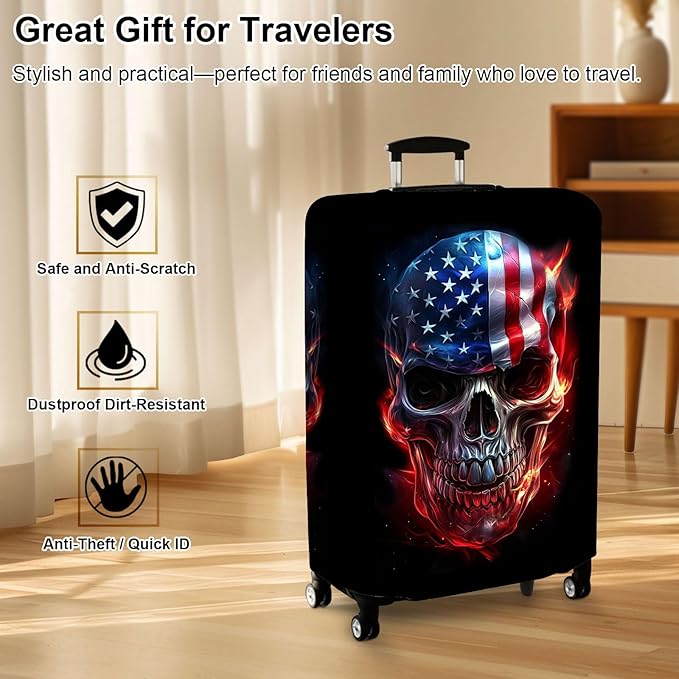 Luggage Cover Protector for 26-28 Inch Suitcases, TSA Approved Elastic Travel - Image 7