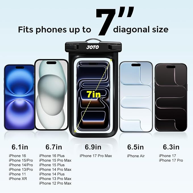 JOTO 2 Pack Universal Waterproof Phone Case - Image 4