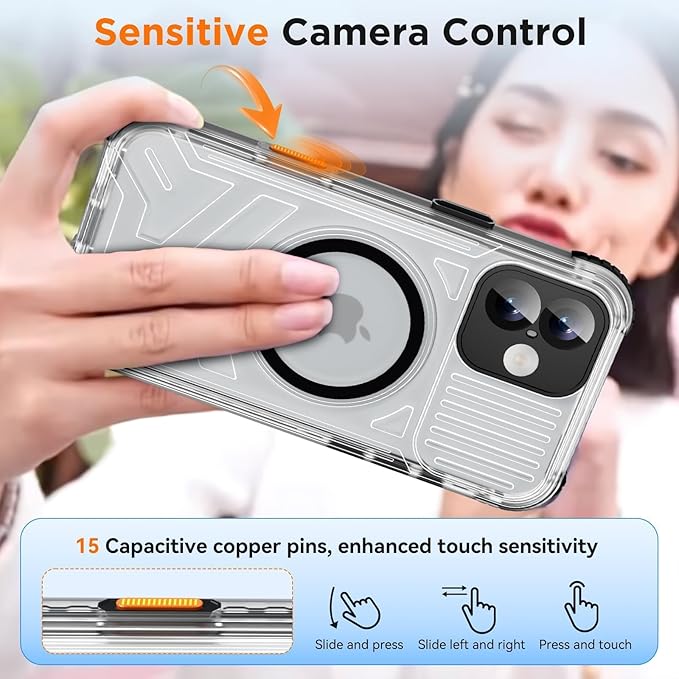 WIFORT for iPhone 16 Plus Waterproof Case, Fit for Magsafe Full Body Magnetic - Image 5