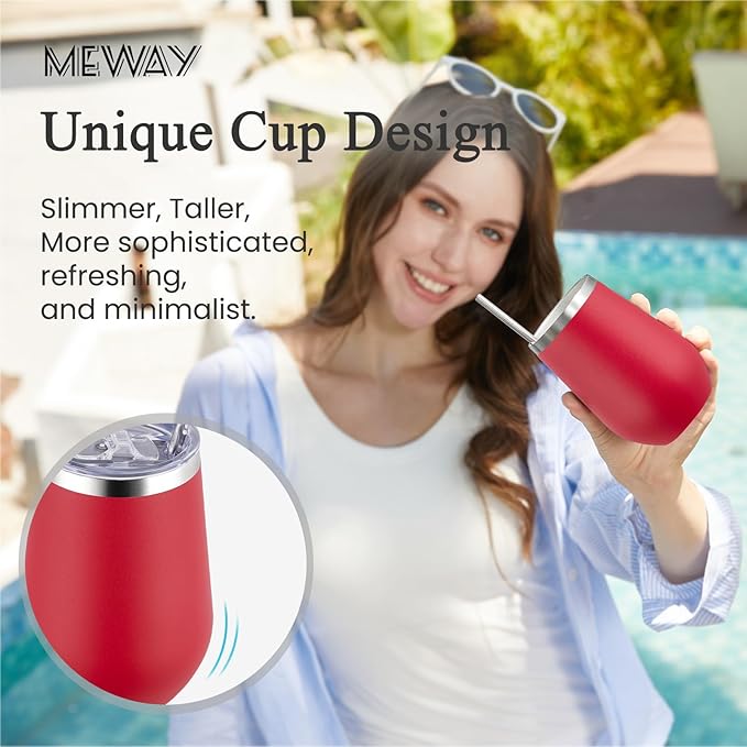 MEWAY Stemless 12oz Insulated Wine Tumbler - Image 4
