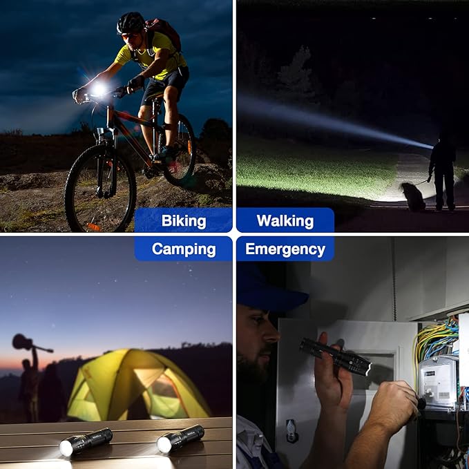RECHOO 8 Pack LED Flashlight, Bright Powerful Flash Light - Image 6