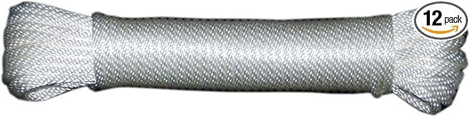 T.W Evans Cordage 44-060 3/16-Inch Solid Braid Nylon Rope 100-Feet Hank by T.W+.+Evans+Cordage+Co.
