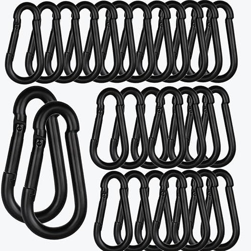 60PCS M8 Heavy Duty Carabiner Clip, 3Inch Snap Hook Quick Link Small Carabiner by XHAMXE