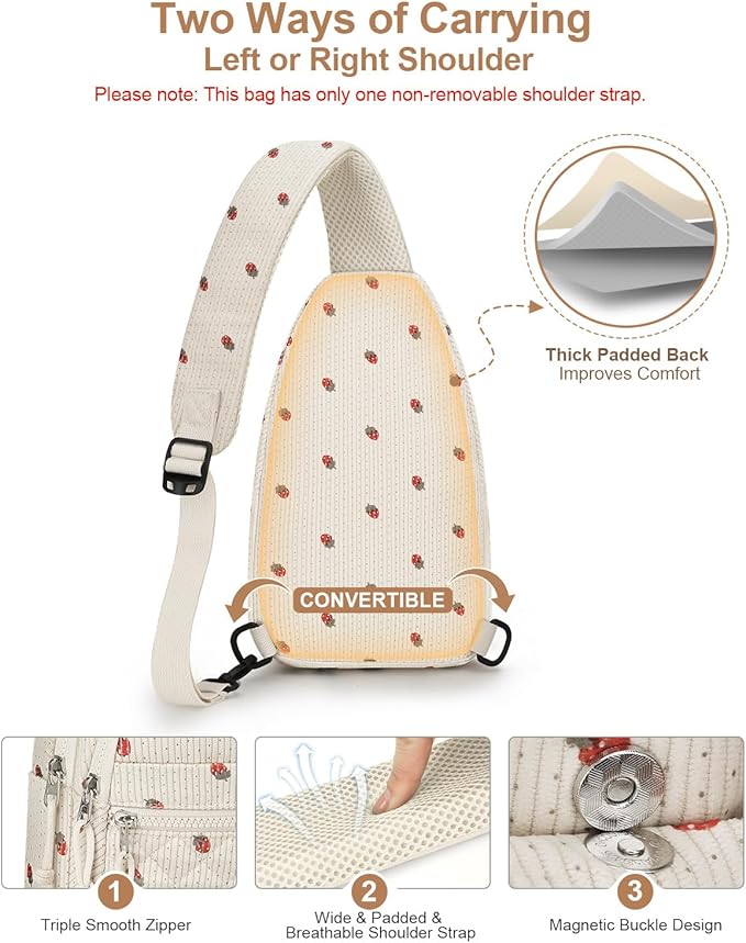 Capolo Sling Bag for Women Men Waterproof Crossbody Bags for Women Trendy - Image 6