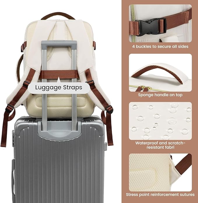 LOVEVOOK Travel Backpack Carry On Airline Approved, 50L Large Backpack - Image 7
