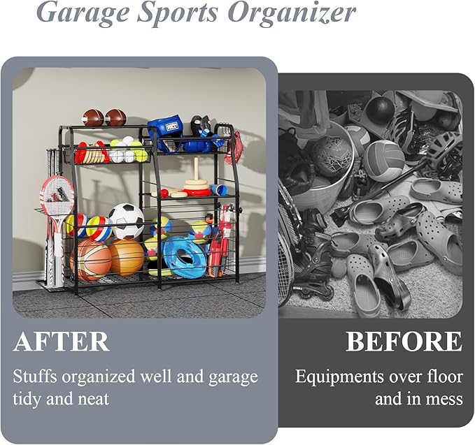Garage Sports Equipment Organizer - Image 5