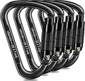 Auto Locking Carabiner Heavy Duty Carabiner 25kN UIAA Certified Climbing by QIWYMHW
