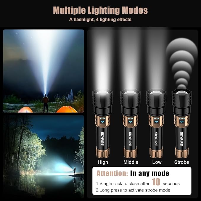 SKYFIRE LED Flashlights High Lumens - Image 6