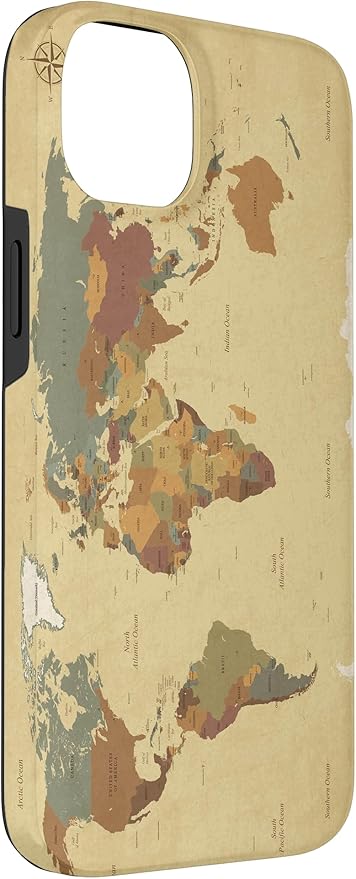 Globe Map Smartphone Cell Cover Gift World Map Pattern Phone Case - Image 3