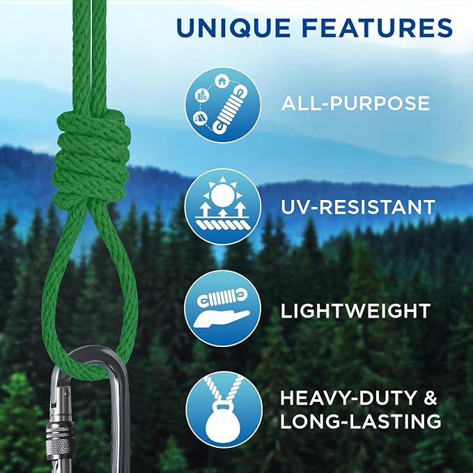 TECEUM Cotton Rope 3/16” – 100 FT – Strong All-Purpose Braided Rope – Natural - Image 4