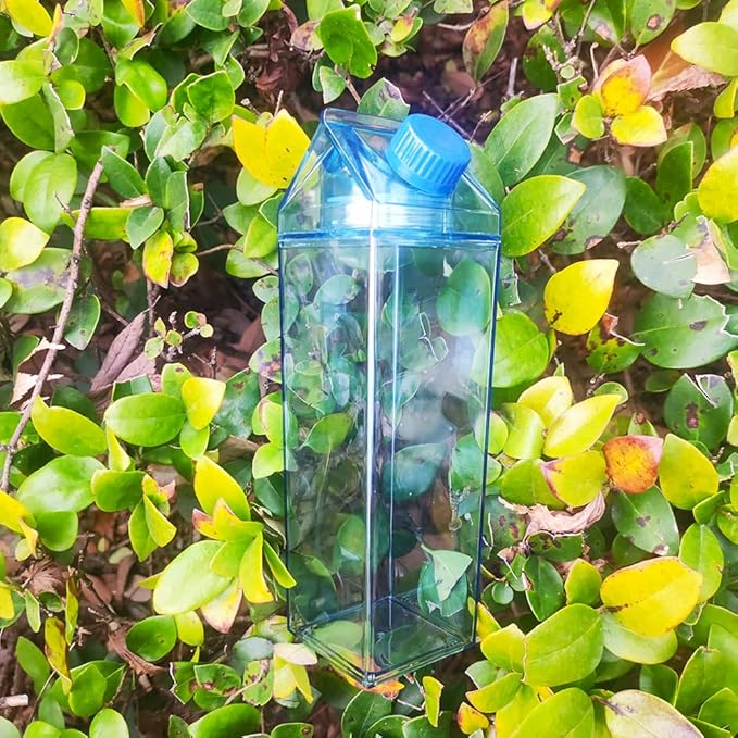 Jinberry 500ml/17Oz Cute Leakproof Milk Carton Water Bottle Portable Drinkware - Image 6