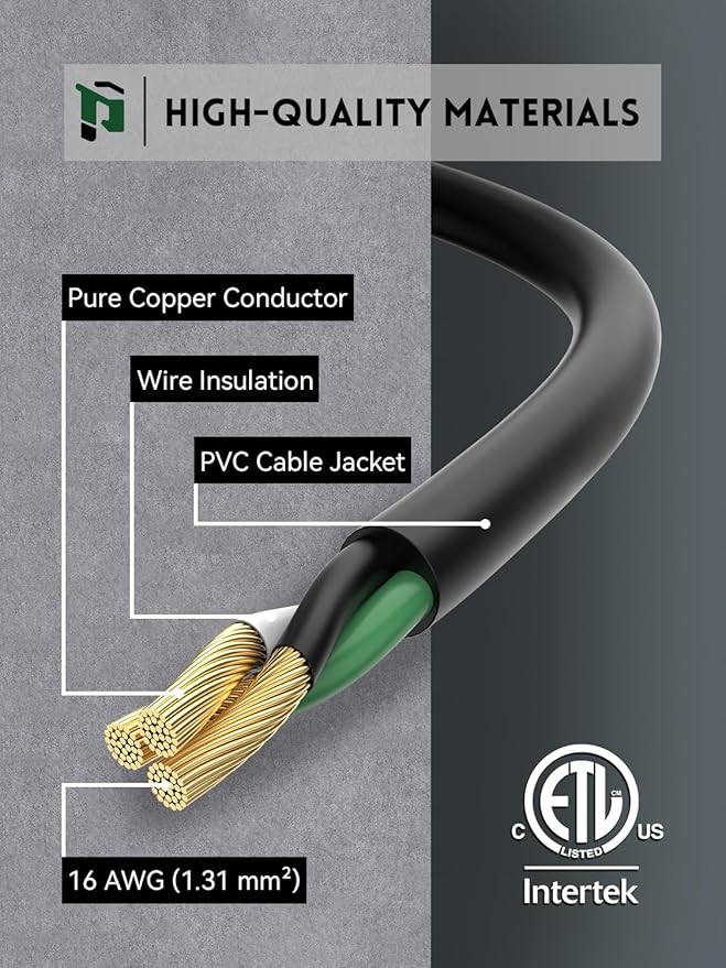 PLUGTUL 12FT Outdoor Extension Cord - Image 2