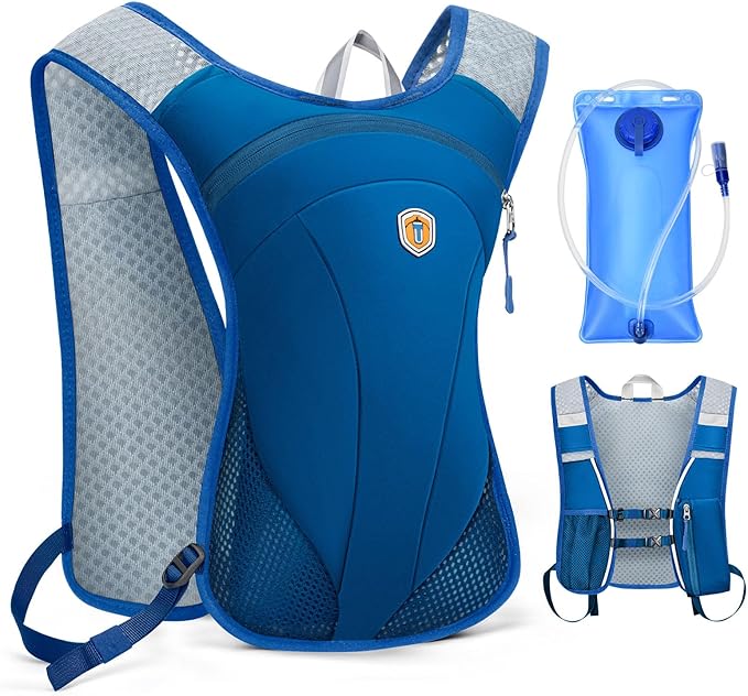 Hydration Backpack with 2L Water Bladder Bag, Lightweight and Breathable by MIAOJIE