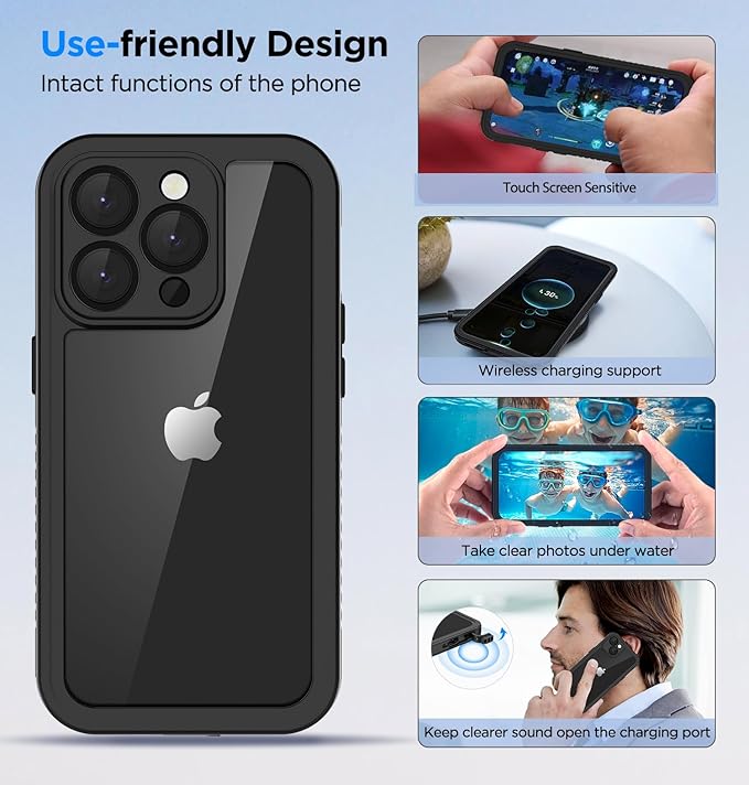 Lanenas for iPhone 14 Pro Max Case, 14 Pro Max Waterproof Case - Image 6