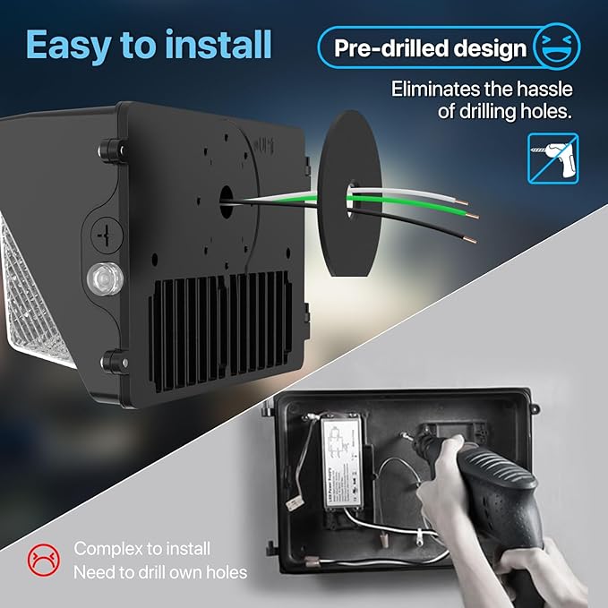 HYPERLITE LED Wall Pack 120W: 18000lm LED Security Flood - Image 5