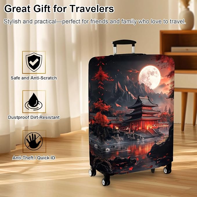 Luggage Cover Protector for 19-20 Inch Suitcases, TSA Approved Elastic Travel - Image 7