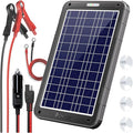 POWOXI 12V Solar Car Battery Charger: 12W Solar Panel Kit Battery Trickle by POWOXI