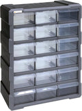 Quantum Storage Systems PDC-18BK 18 Drawers Cabinet Part Organizer 19" H x 15" by QuantumStorageSystems