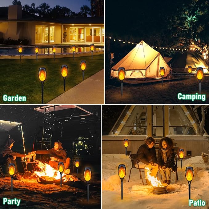 IkeeRuic Solar Lights Outdoor, Solar Torch Light - Image 2